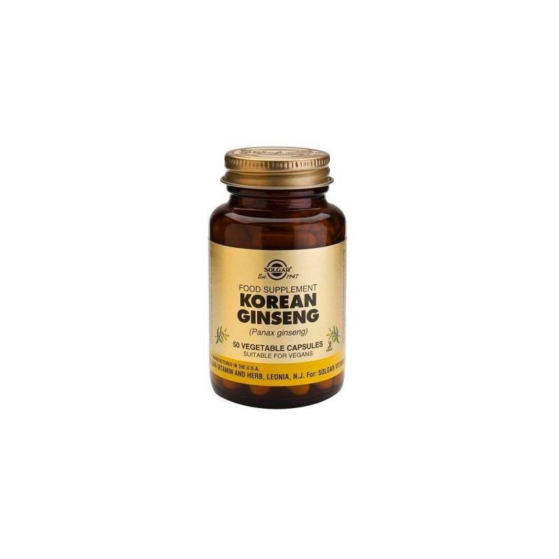 Ginseng Coreano 50 Capsulas Vegetales Solgar