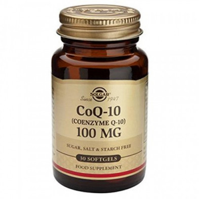 Coenzima Q10 100 mg 30 Cápsulas de Gelatina Blanda Solgar