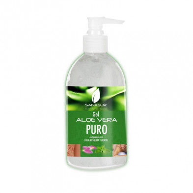 Gel de Aloe Vera Con Rosa Mosqueta Y Mentol 500 ml Sanasur