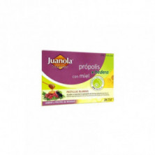 Juanola Própolis con Miel + Hedera Sabor Frutas del Bosque 24 Pastillas Blandas