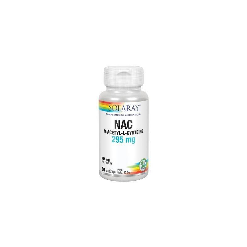 NAC 295 mg 60 Cápsulas Solaray