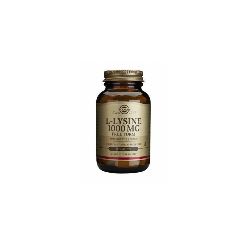 L-lisina 1000 mg 50 Comprimidos Solgar