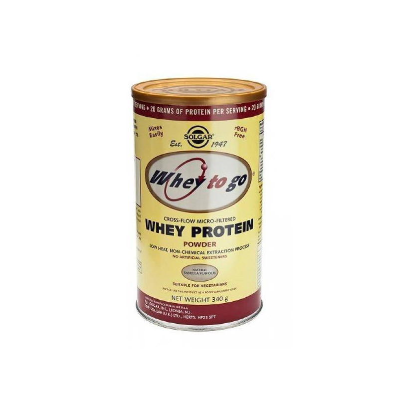 Whey To Go Proteina En Polvo Vainilla 340 gr Solgar