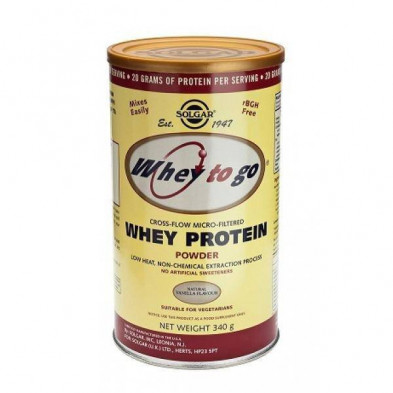 Whey To Go Proteina En Polvo Vainilla 340 gr Solgar