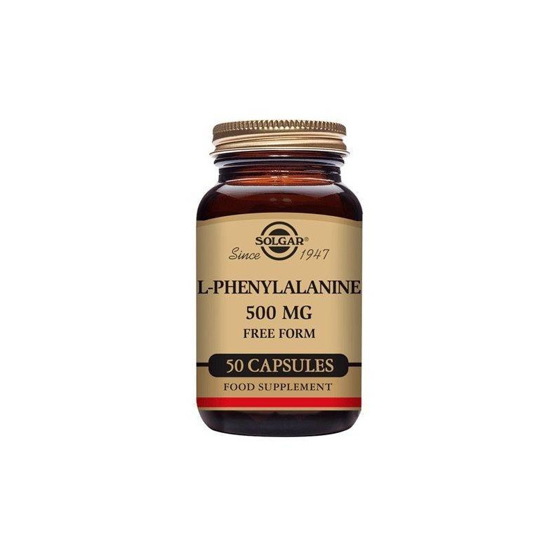 L-fenilalanina 500 mg 50 Cápsulas Solgar