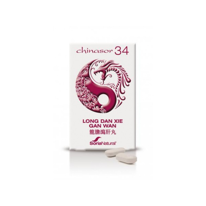 Chinasor 34 Long Dan Xie Gan Wan 30 Comprimidos Soria Natural