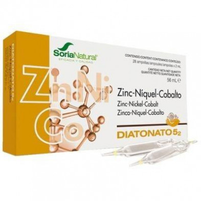 Diatonato 5/2 Zinc - Niquel - Cobalto 28 Viales Soria Natural