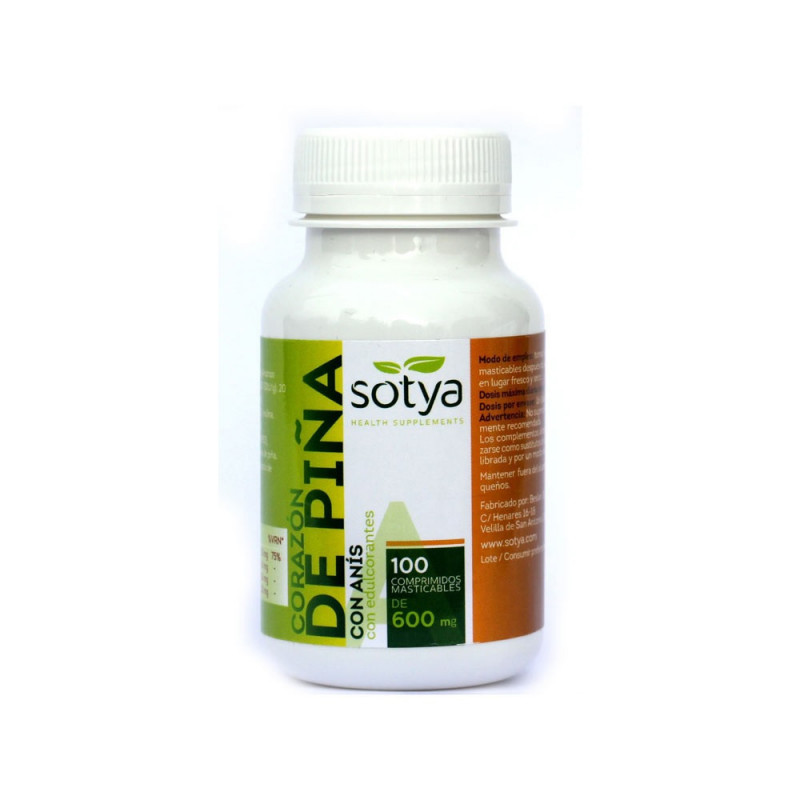 Corazon de Piña 100 Comprimidos Masticables Sotya