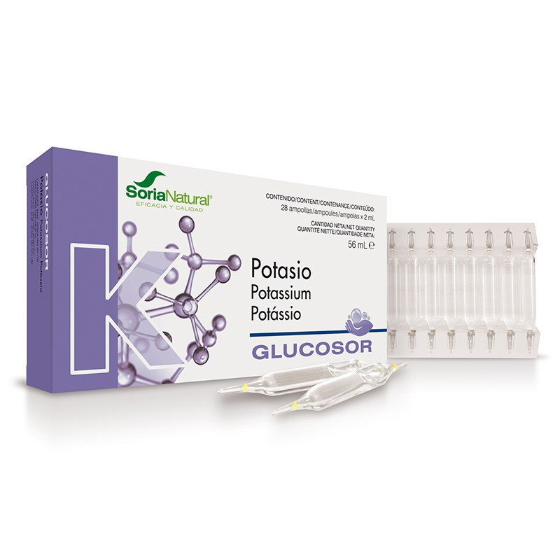 Glucosor Potasio 28 Ampollas de 2 ml Soria Natural