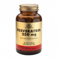 Resveratrol 250 mg con Extracto de Vino Tinto 30 Cápsulas Blandas Solgar