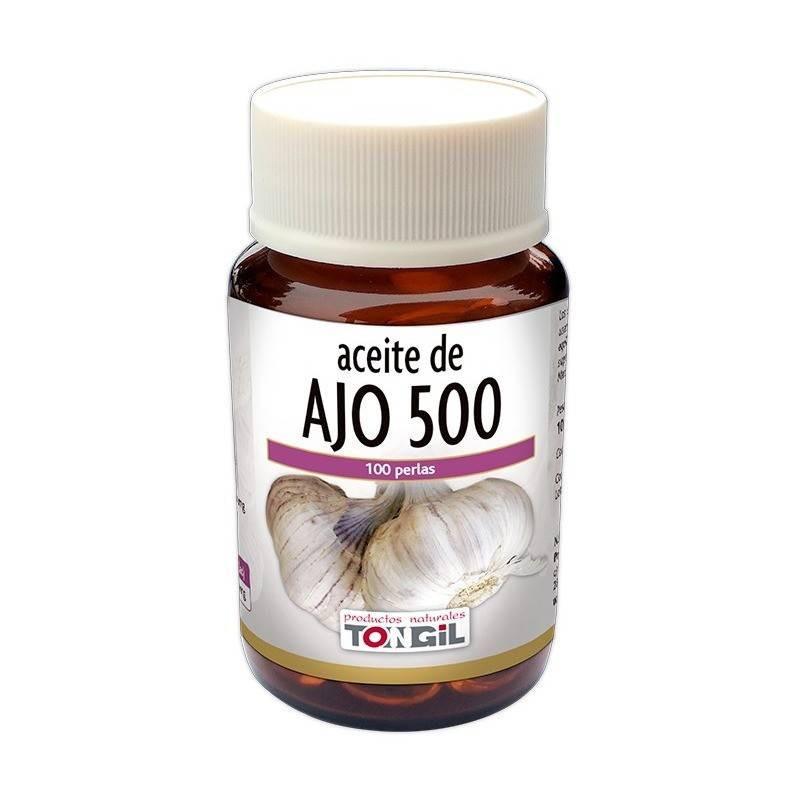 Aceite De Ajo-500 100 Perlas Tongil