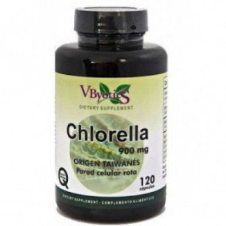 Chlorella Taiwan para Pared Celular Rota 120 Cápsulas Vbyotics