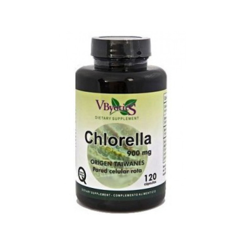 Chlorella Taiwan para Pared Celular Rota 120 Cápsulas Vbyotics