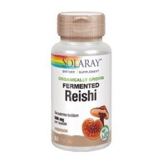 Reishi 500 mg Fermentado 60 Cápsulas Solaray