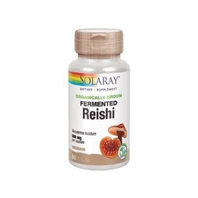 Reishi 500 mg Fermentado 60 Cápsulas Solaray