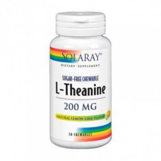 Theanine 200 mg 30 Comprimidos Sublinguales Solaray