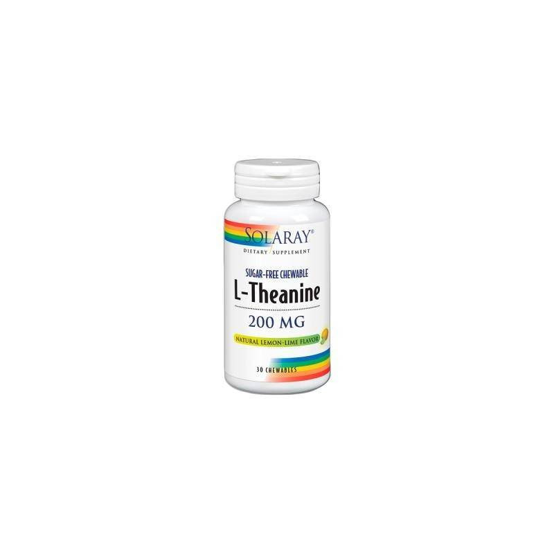 Theanine 200 mg 30 Comprimidos Sublinguales Solaray