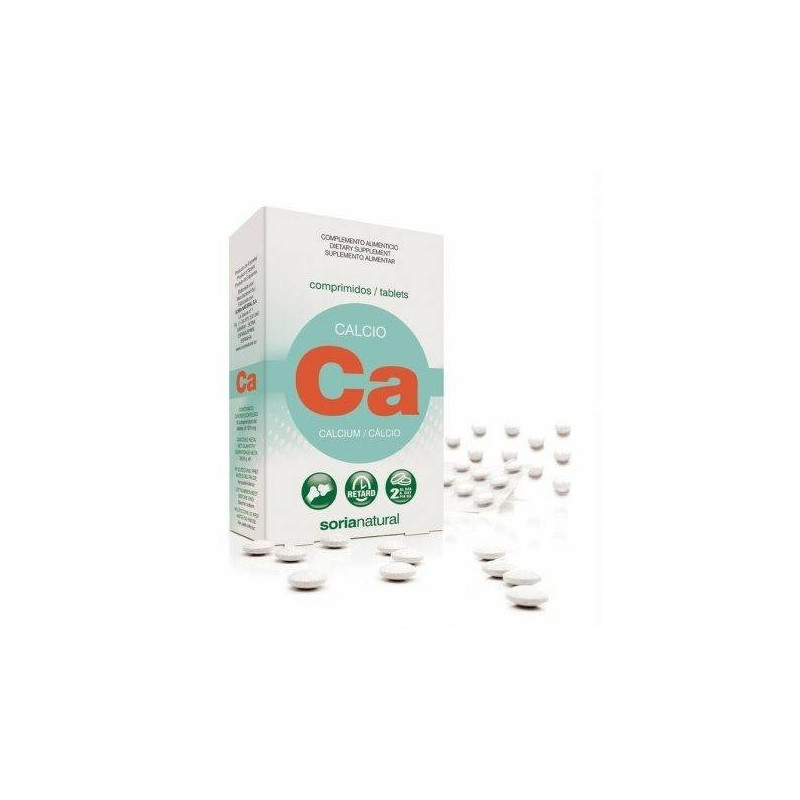 Calcio 1275 mg 30 Comprimidos Retard Soria Natural