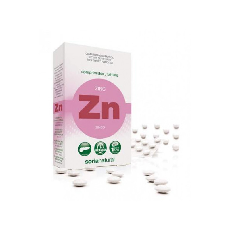 Zinc Retard 200 mg 48 Comprimidos Soria Natural