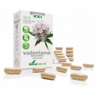 Capsulas 34-s Valeriana Liberacion Prolongada Soria Natural