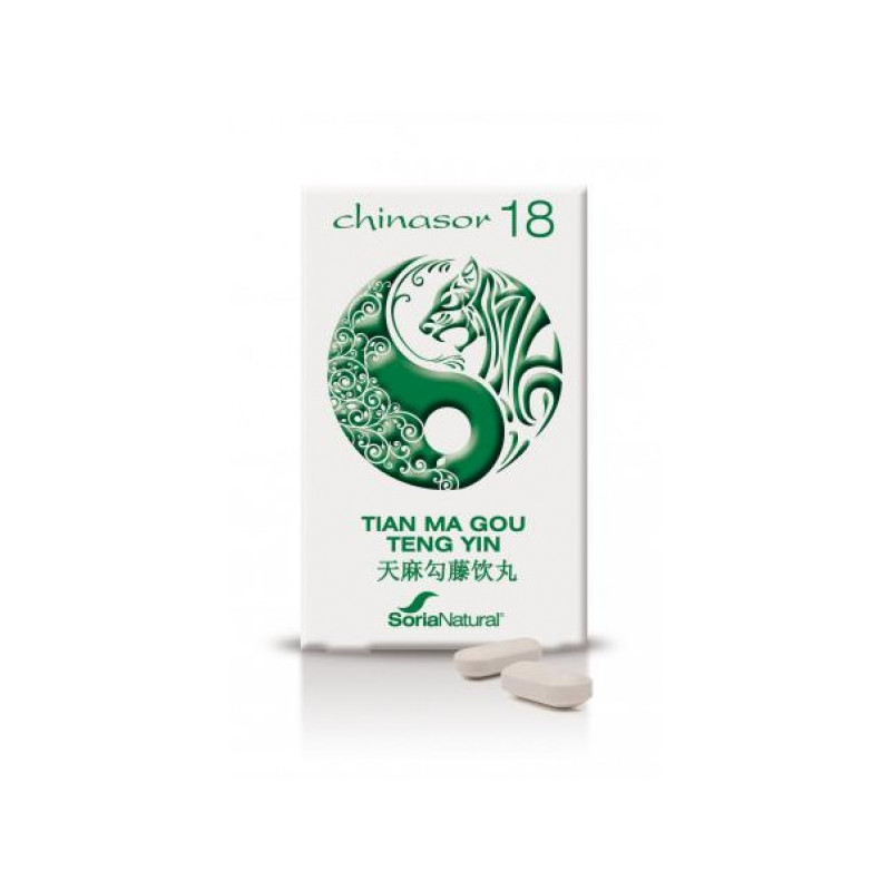 Chinasor 18 Tian Gou Teng Yin 30 Comprimidos Soria Natural