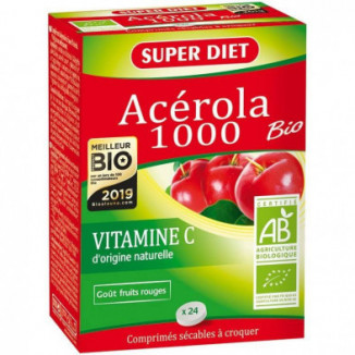 Acerola Bio 1000 24 Comprimidos Masticables Superdiet