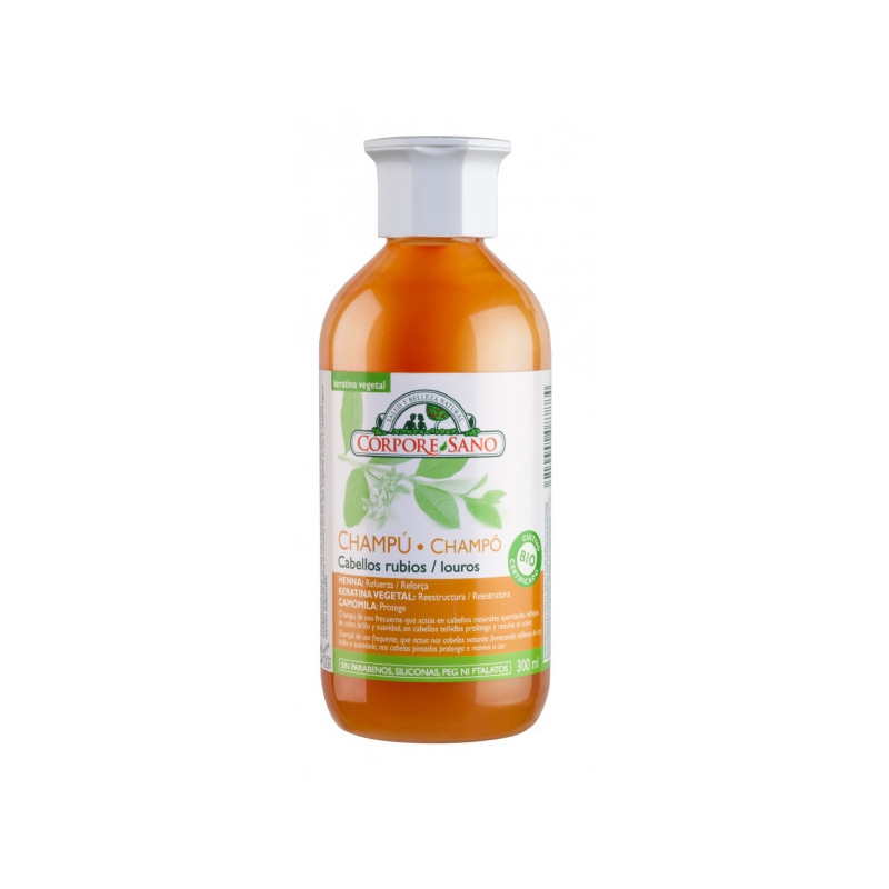 Champu de Henna para Cabello Rubio 300 ml Corpore Sano