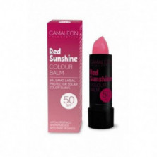 Balsamo Labial Con Color Spf50 Rojo Sunshine Camaleon