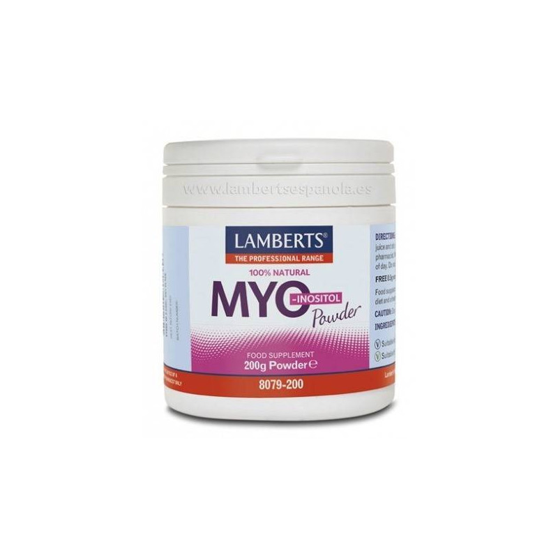 Myo Inositol 100% Natural en Polvo 200 gr Lamberts