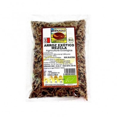 Arroz Exotico Mezcla Bio 500 gr Sin Gluten y Sin Lactosa Bioprasad