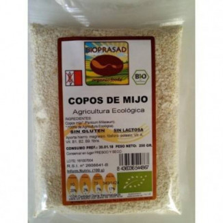 Copos De Mijo Bio 500 gr Sin Gluten y Sin Lactosa Bioprasad