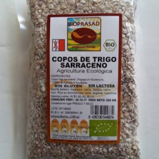 Copos De Trigo Sarraceno Bio 250 gr Sin Gluten Y Sin Lactosa Bioprasad