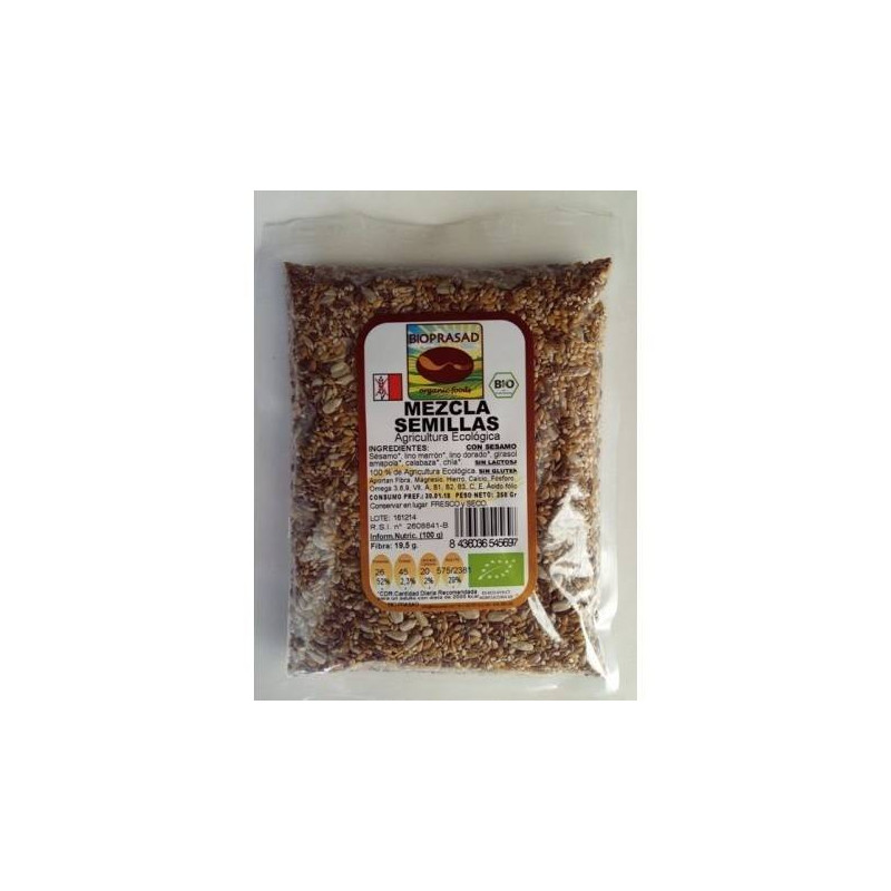 Mezcla De Quinoa 500 gr Sin Gluten y Sin Lactosa Bioprasad