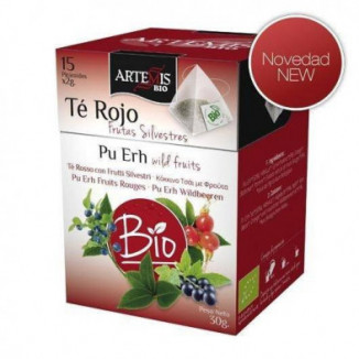 Te Rojo Frutas Silvestres 30 gr Caja en Piramide Artemis bio