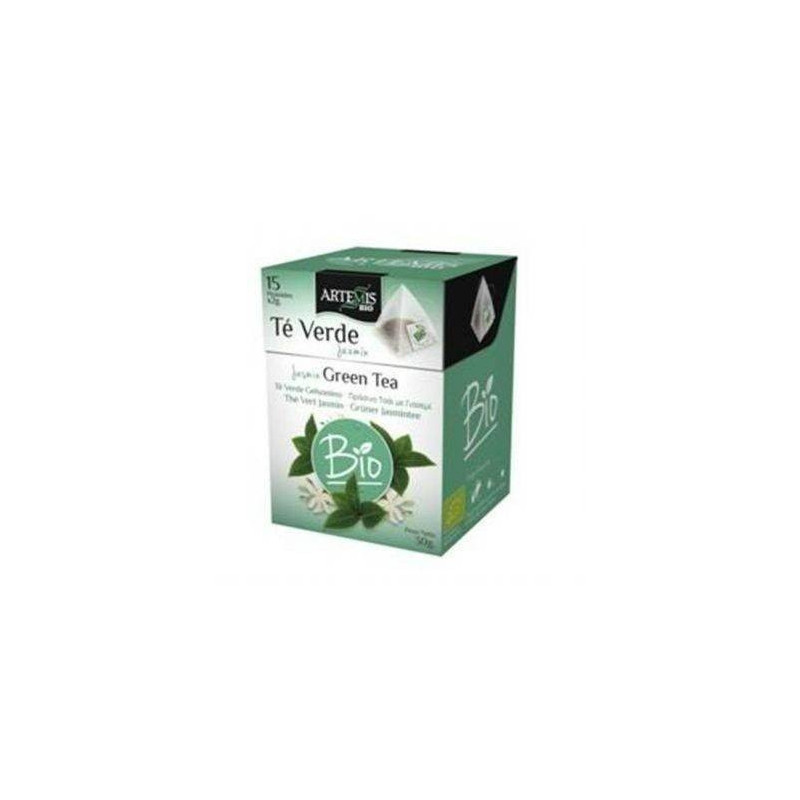 Te Verde Jazmin 30 gr Caja en Piramide Artemis bio