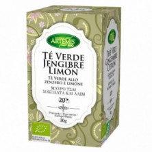 Te Verde Jengibre Y Limon 20 Filtros Artemis bio