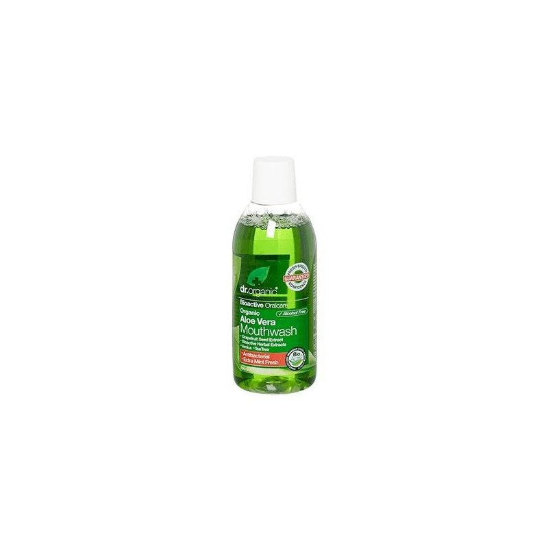 Enjuague Bucal con Aloe Vera Organico 500 ml Dr. Organic