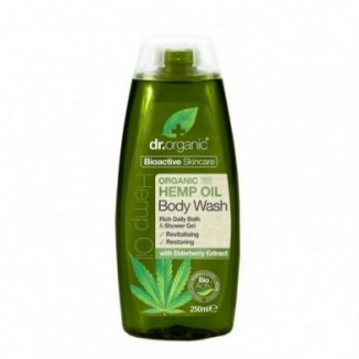 Gel De Baño con Aceite de Cañamo Organico 250 ml Dr. Organic