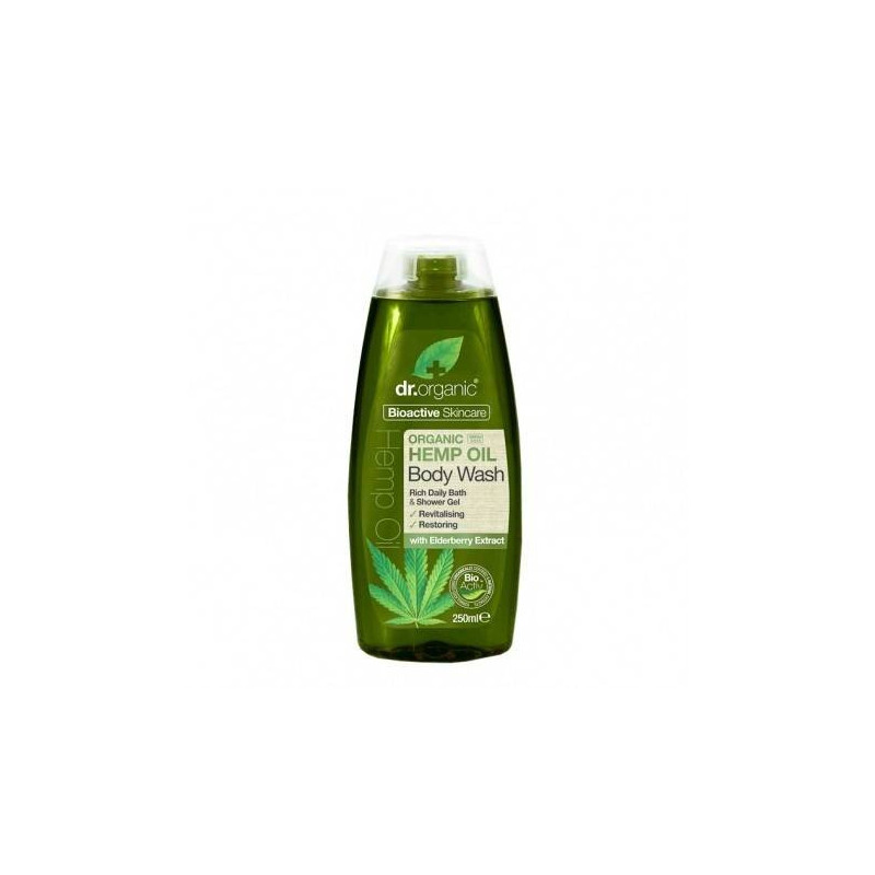 Gel De Baño con Aceite de Cañamo Organico 250 ml Dr. Organic