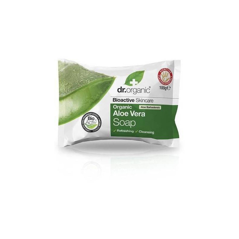 Jabon En Pastilla con Aloe Vera Organico 100 gr Dr. Organic