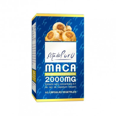 Maca en Estado Puro 2000 mg 60 Cápsulas Tongil