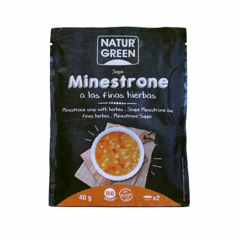 Sopa Minestrone a las Finas Hierbas 40 g Naturgreen