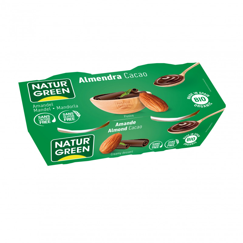 Postre de Almendra con Cacao 2x125 g Naturgreen