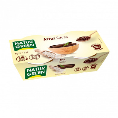 Postre de Arroz y Chocolate 2 x 125 gr Naturgreen