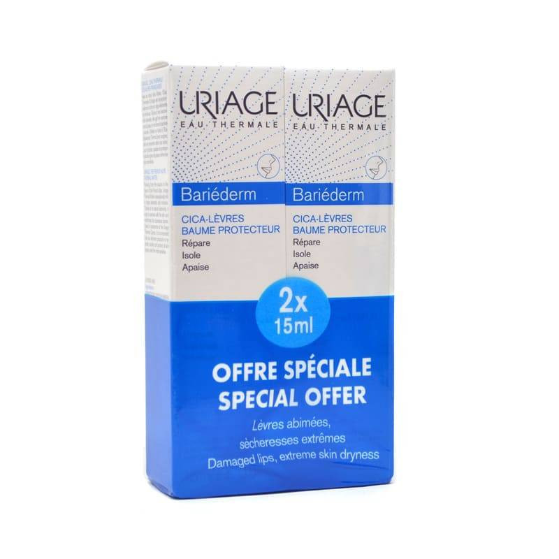 Uriage Bariederm Cica Labios Aislante Reparador Duplo 2x15ml