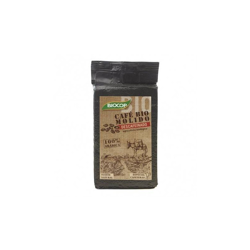 Cafe Molido Descafeinado 100% Arabica 250 G Biocop