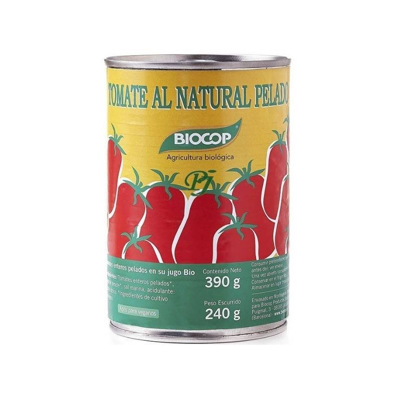 Tomate Pelado 390 gr Biocop