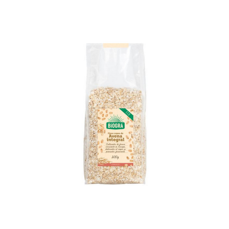 Copos de Avena Integral Finos Bio 500 g Biográ