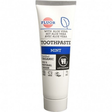 Dentifrico Menta Aloe Fluor 75 ml Urtekram