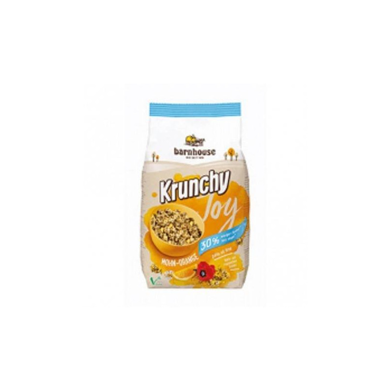 Muesli Krunchy Joy de Amapola-Naranja 375 gr Barnhouse